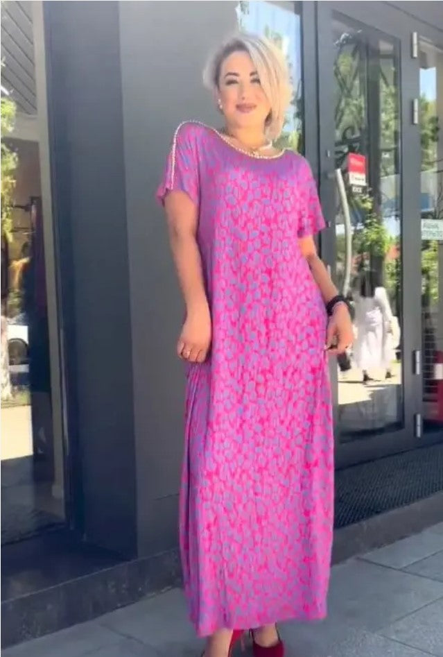 【M-3XL】2025 Modisches Print-Kleid in Übergröße