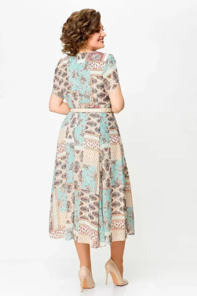 🔥HEISSER VERKAUF🔥2025 Bequemes und elegantes Kleid mit Patchwork-Print