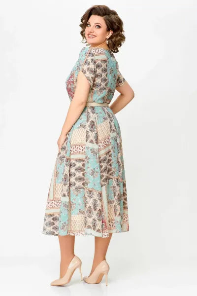 🔥HEISSER VERKAUF🔥2025 Bequemes und elegantes Kleid mit Patchwork-Print