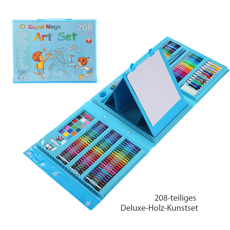 🎨 50% RABATT JETZT! ✨ Deluxe 6-in-1 Kreativ-Kunstset - Enthält Malwerkzeuge & 12 Farben für die Entwicklung kindlicher Fantasie 🧑🎨🌟