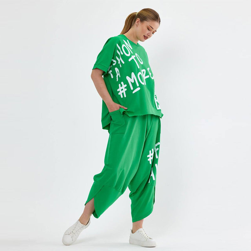 🔥Aujourd'hui 50% de réduction🔥Zweiteiliges Freizeit-T-Shirt-Set