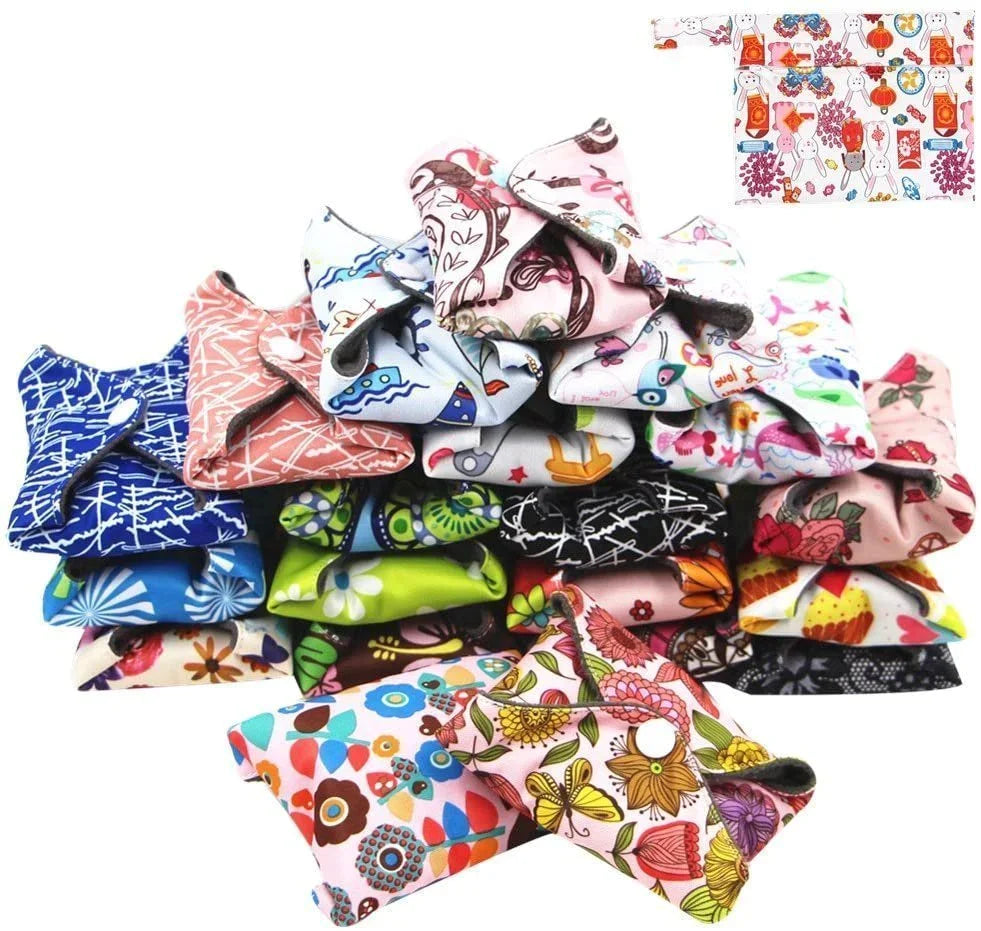 Wiederverwendbare Pads, die mindestens 4 Jahre lang verwendet werden können (zufällige Farbe)