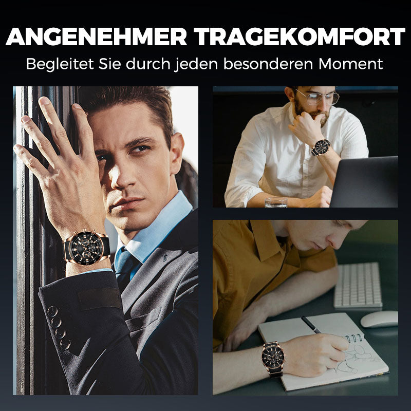 đ„Hochwertige Business-Multifunktions-Quarz-Uhr fĂŒr Herren
