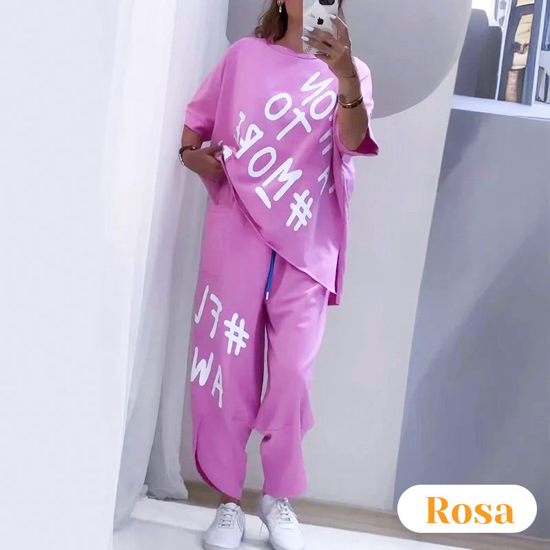🔥Aujourd'hui 50% de réduction🔥Zweiteiliges Freizeit-T-Shirt-Set