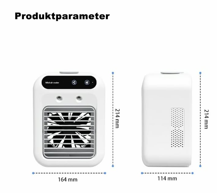 🔥🔥Heißer Verkauf - 50% Rabatt❄️🌬️ Mini Air Cooler 3-in-1 – Kühlt, befeuchtet & duftet! Perfekt für Schreibtisch & Schlafbereich
