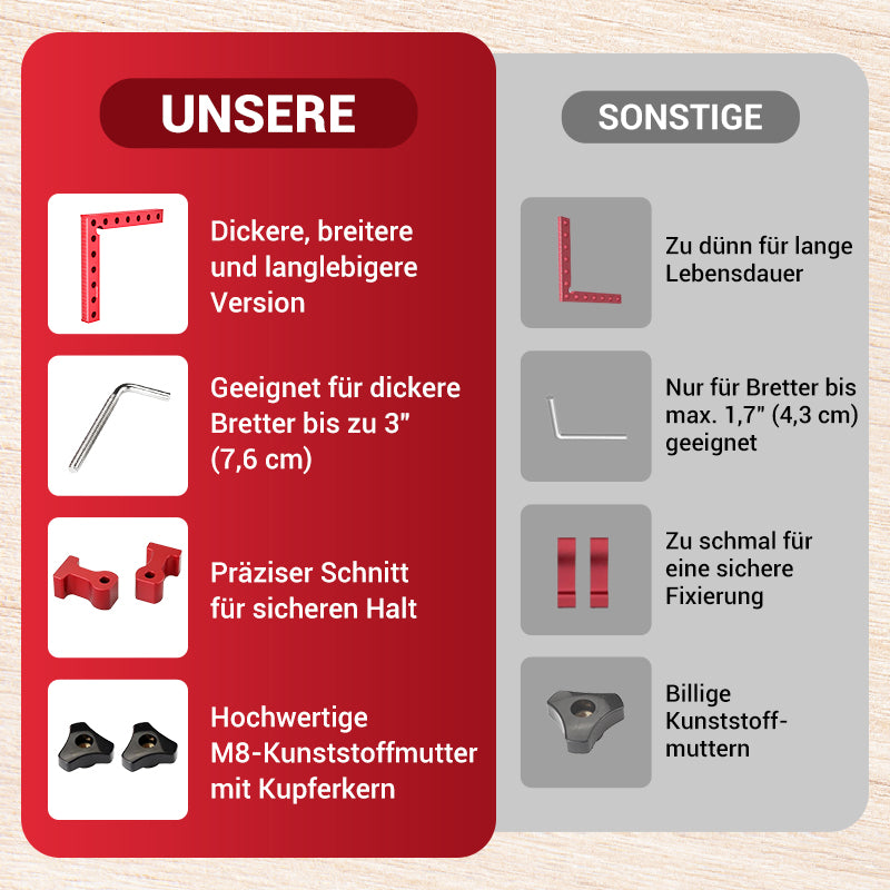 🧰Langlebiger Präzisions-Spannwinkelsatz🧰