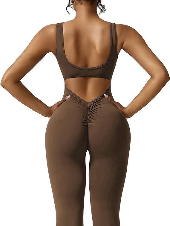 🔥 Mid-Year Sale 49% OFF🎁 Sleeveless Jumpsuit Sexy Backless One Piece Shrunken Bottom Yoga One Piece Seamless One Piece (Buy 2 Get Free Shipping)