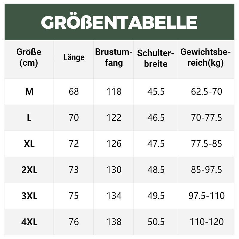 Gefütterte Wendeweste mit mehreren Taschen für Herren und Damen