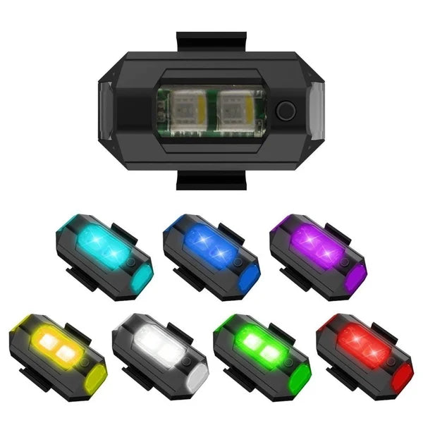 LED-Stroboskop-Antikollisionslichter in 7 Farben - Entwickelt für Fahrbegeisterte💡