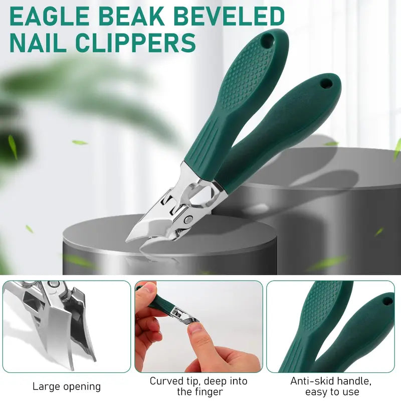 🔥1 kaufen, 1 gratis🔥Nagelknipser mit abgeschrägter Klinge im Adler-Schnabel-Design
