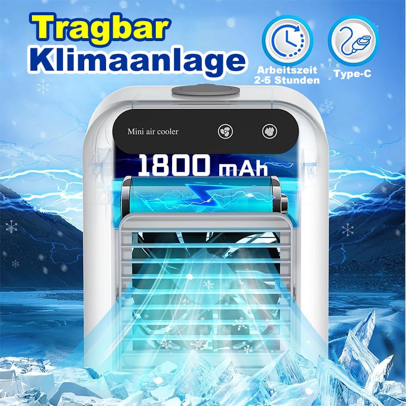 🔥🔥Heißer Verkauf - 50% Rabatt❄️🌬️ Mini Air Cooler 3-in-1 – Kühlt, befeuchtet & duftet! Perfekt für Schreibtisch & Schlafbereich