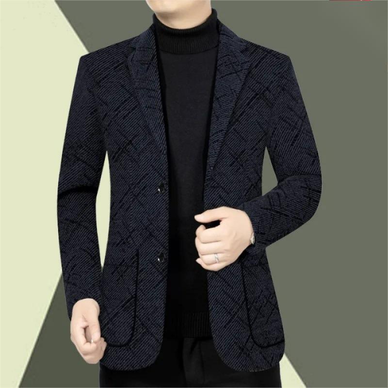 đ Klassisch-Fit Single Breasted Casual Blazer fĂŒr Herren