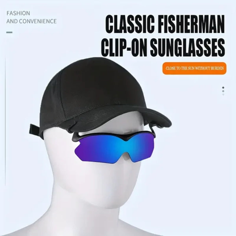 🔥Sommer-Heißverkauf💥Sport-Sonnenbrille mit Clip auf der Kappe