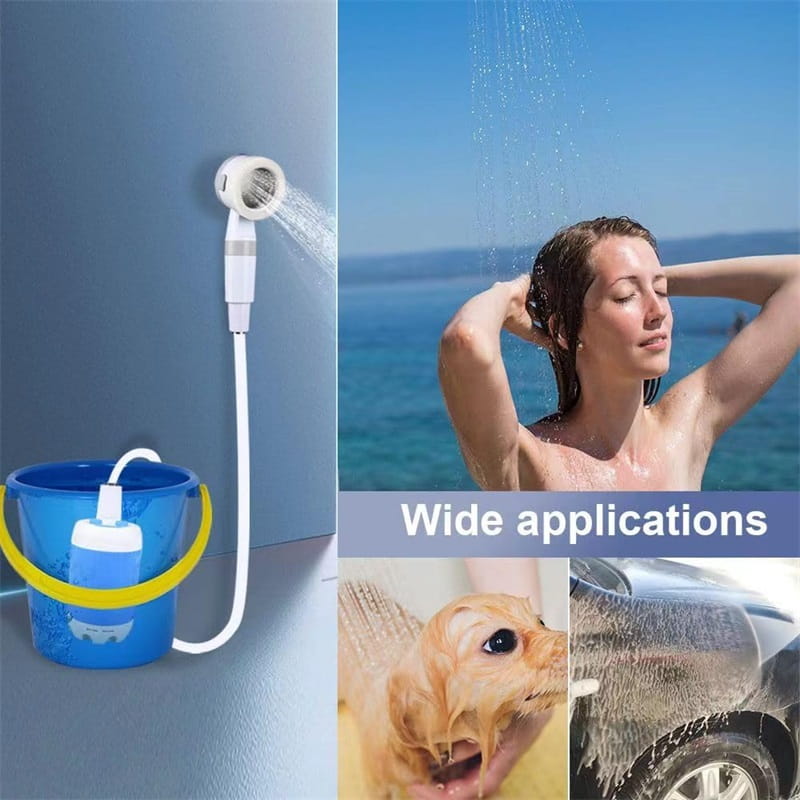 🔥Heißer Verkauf(50% Rabatt)🔥Tragbare Camping-Dusche mit Wasserpumpe