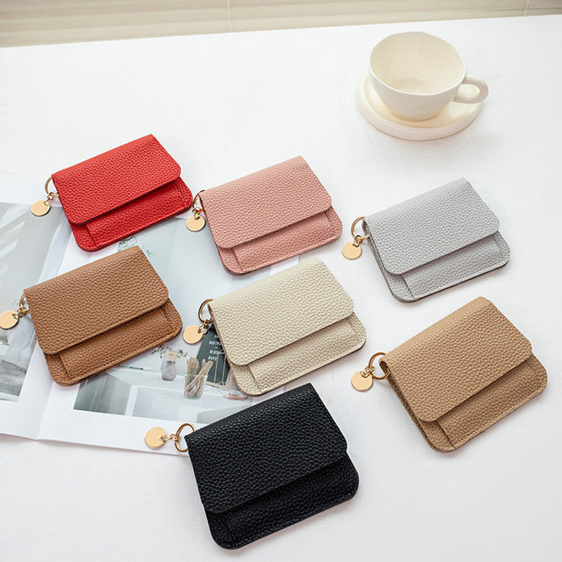 đ„HeiĂer Verkaufđ„(33% Rabatt)Vintage Mini-Geldbörse mit mehreren FĂ€chern in einfarbigem Design