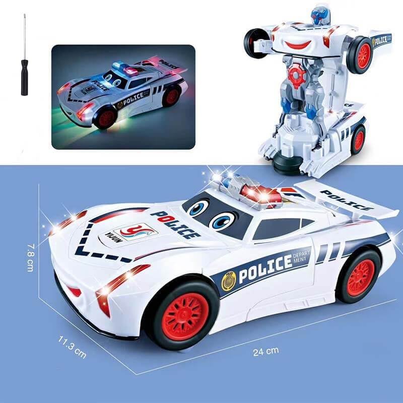 Heißer Verkauf 49% Rabatt🔥Elektrisches Universalverformungs-Polizeispielzeugauto