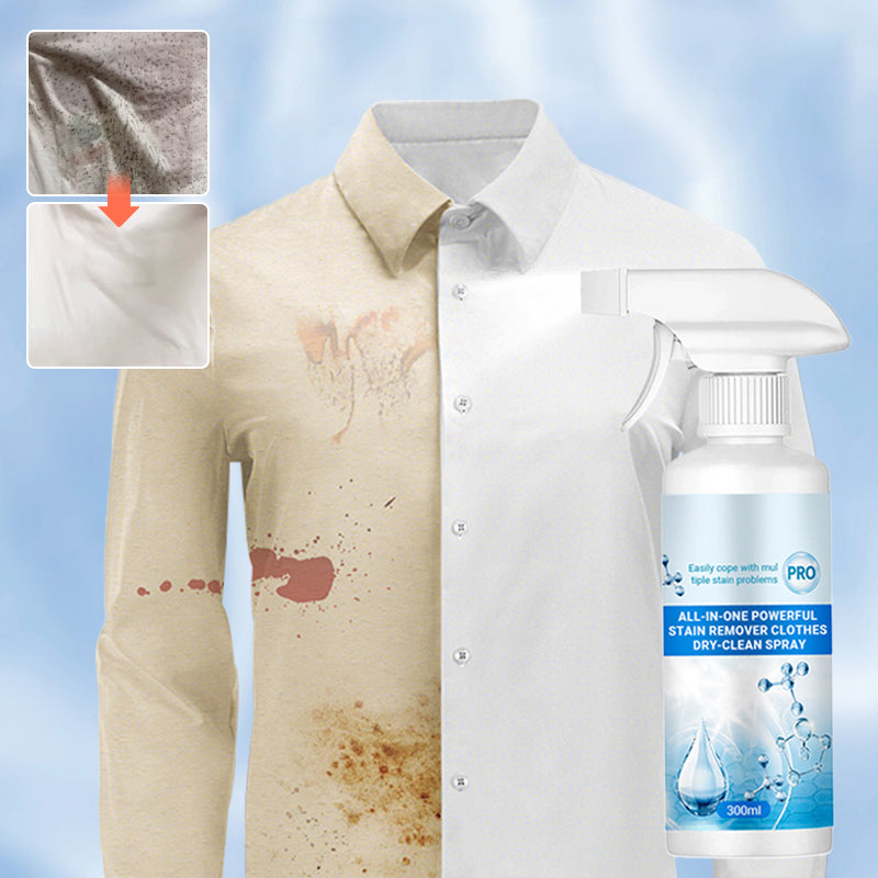 🔥Heute 33%~60% Rabatt🔥 All-in-One leistungsstarke Fleckenentferner Kleidung Dry-Clean Spray