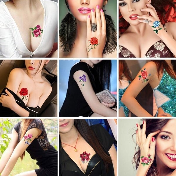 đŠTrendy 3D Tattoo Aufkleber