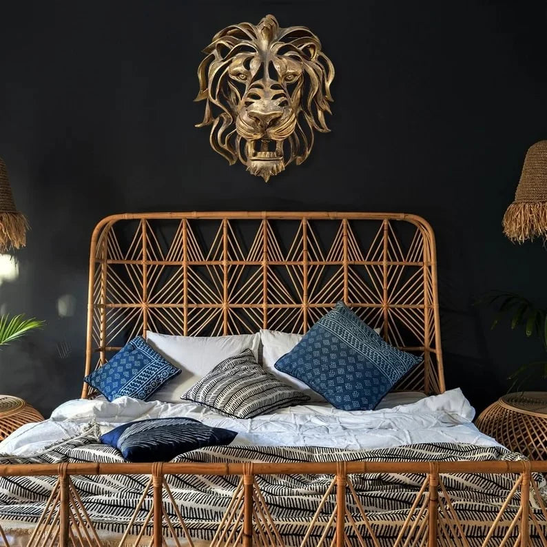đŠLion Head Wall Mounted Art Sculpture