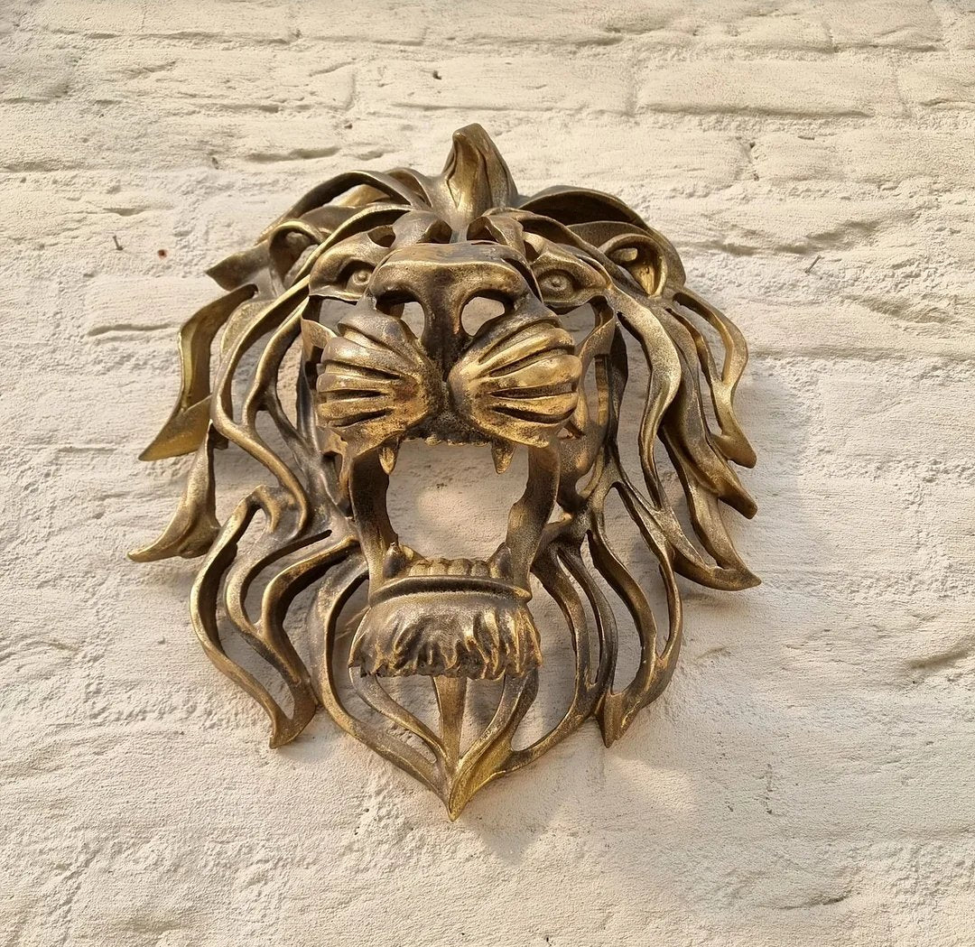 đŠLion Head Wall Mounted Art Sculpture