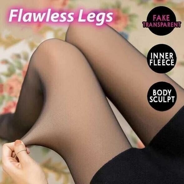 🌸Herbstschlussverkauf🔥🔥Ideales Geschenk - Perfekte Beine, warme Stretch-Strumpfhose mit Plüschfuttern