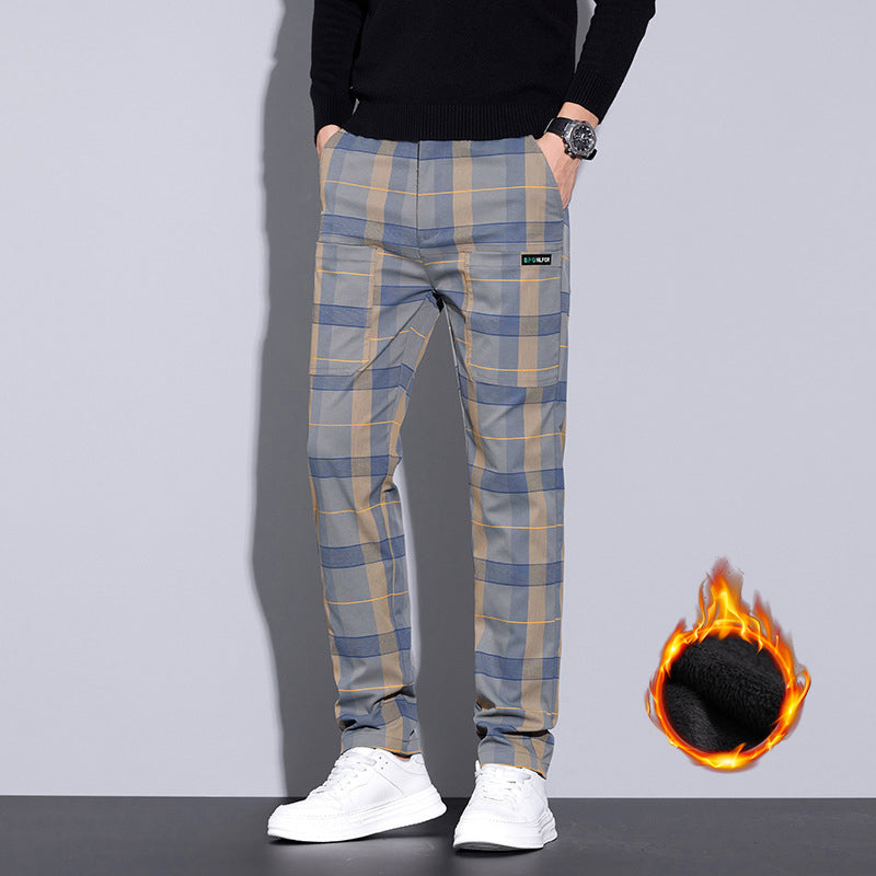 đ„HeiĂer Verkauf(50% Rabatt)đ„LĂ€ssige Herren Karo-Hose mit Taschen
