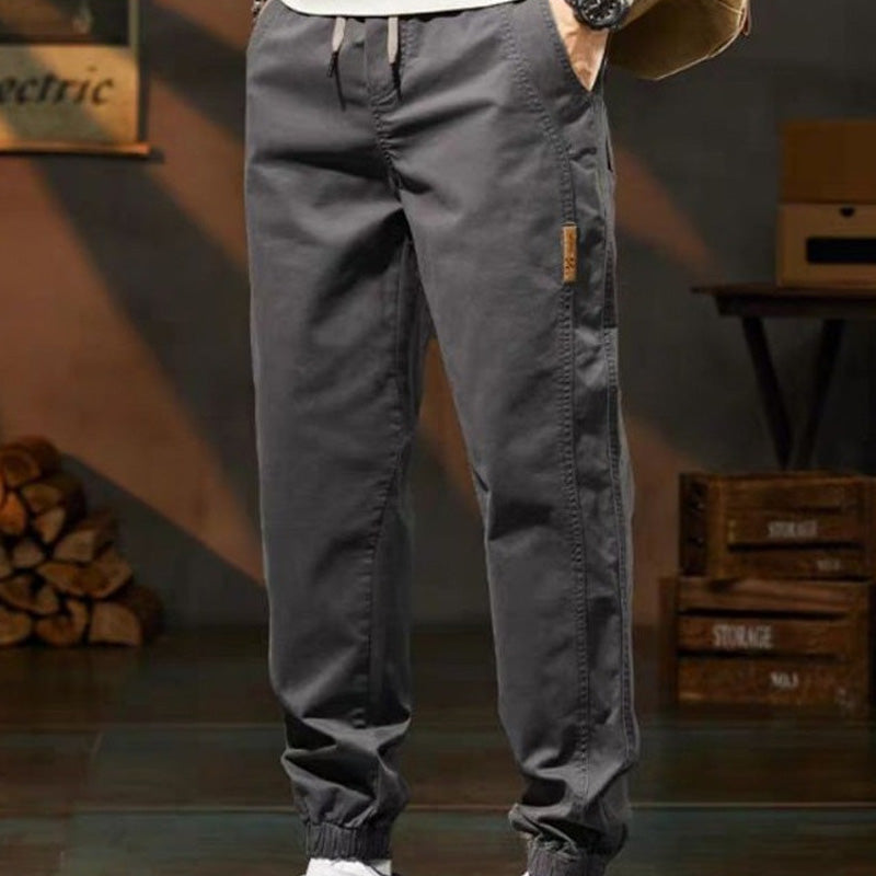 Stilvolle Freizeithose mit Kordelzugbund und Taschen