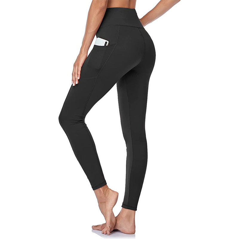 Figurformende High-Waist-Trainingsleggings zur Po-Lifting und Bauchweg mit Seitentasche