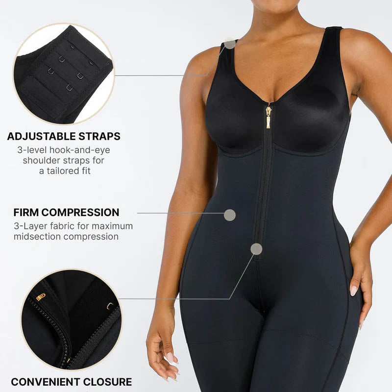 Damen Bauchweg-Bodysuit für Po-Lifting