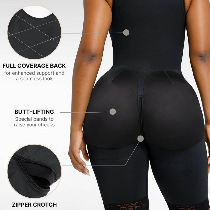 Damen Bauchweg-Bodysuit für Po-Lifting