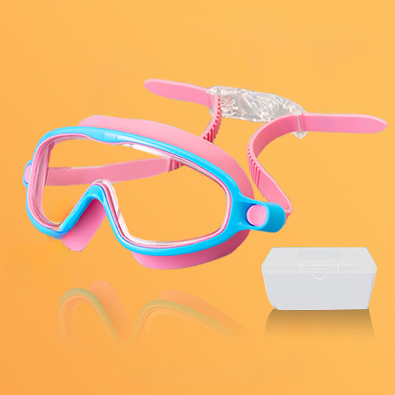 🎁Antibeschlag-Schwimmbrille für Kinder mit Nasenclip und Ohrstöpseln