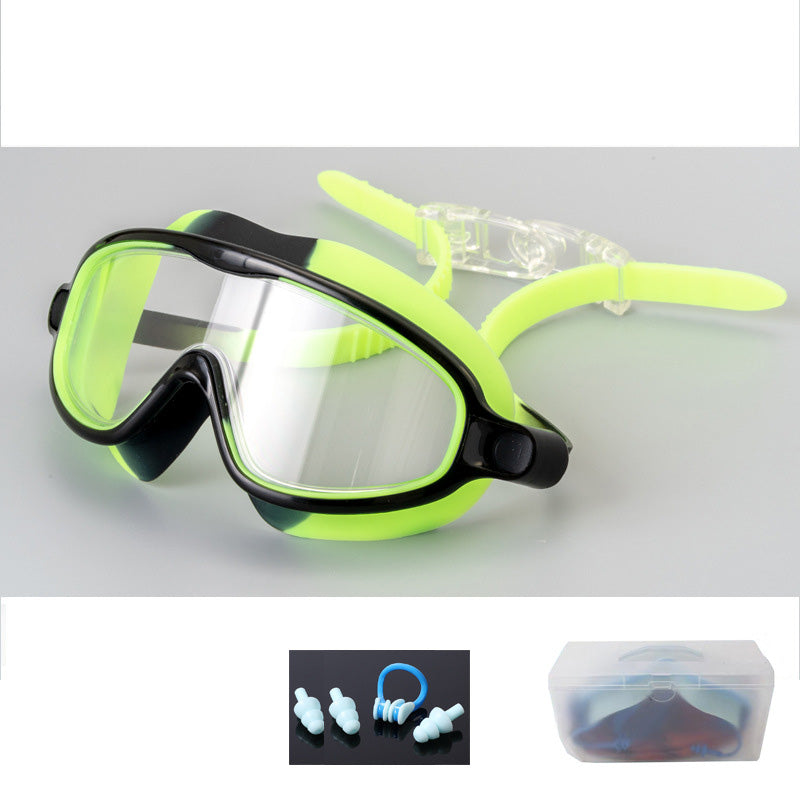 🎁Antibeschlag-Schwimmbrille für Kinder mit Nasenclip und Ohrstöpseln