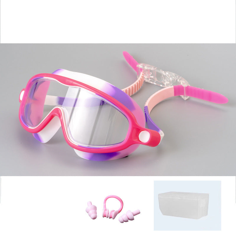 🎁Antibeschlag-Schwimmbrille für Kinder mit Nasenclip und Ohrstöpseln