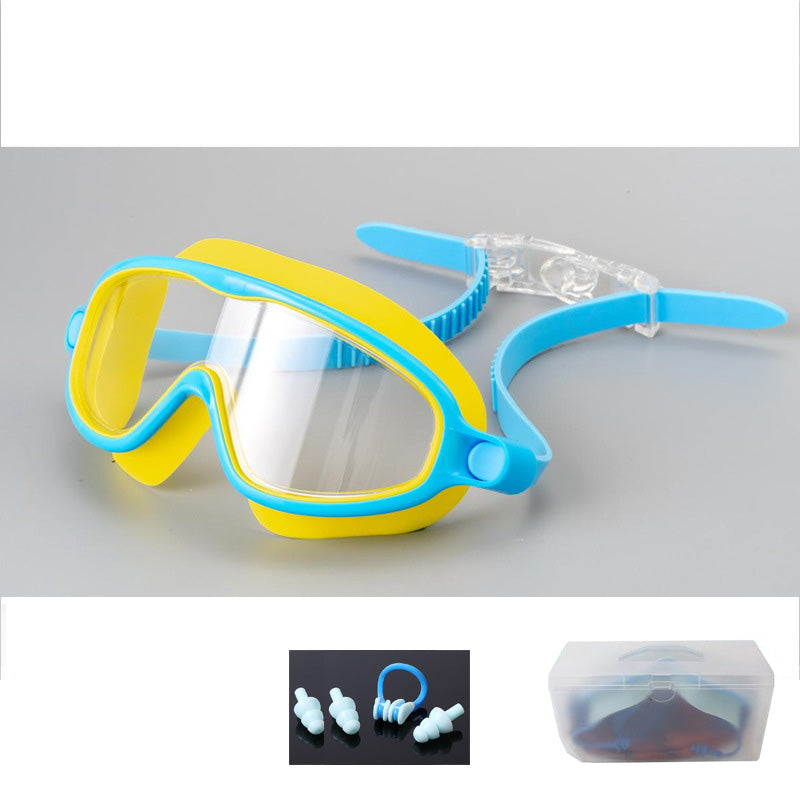 🎁Antibeschlag-Schwimmbrille für Kinder mit Nasenclip und Ohrstöpseln