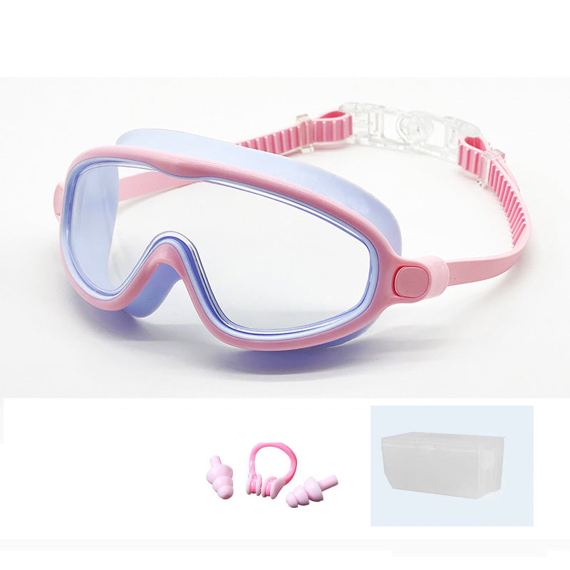 🎁Antibeschlag-Schwimmbrille für Kinder mit Nasenclip und Ohrstöpseln