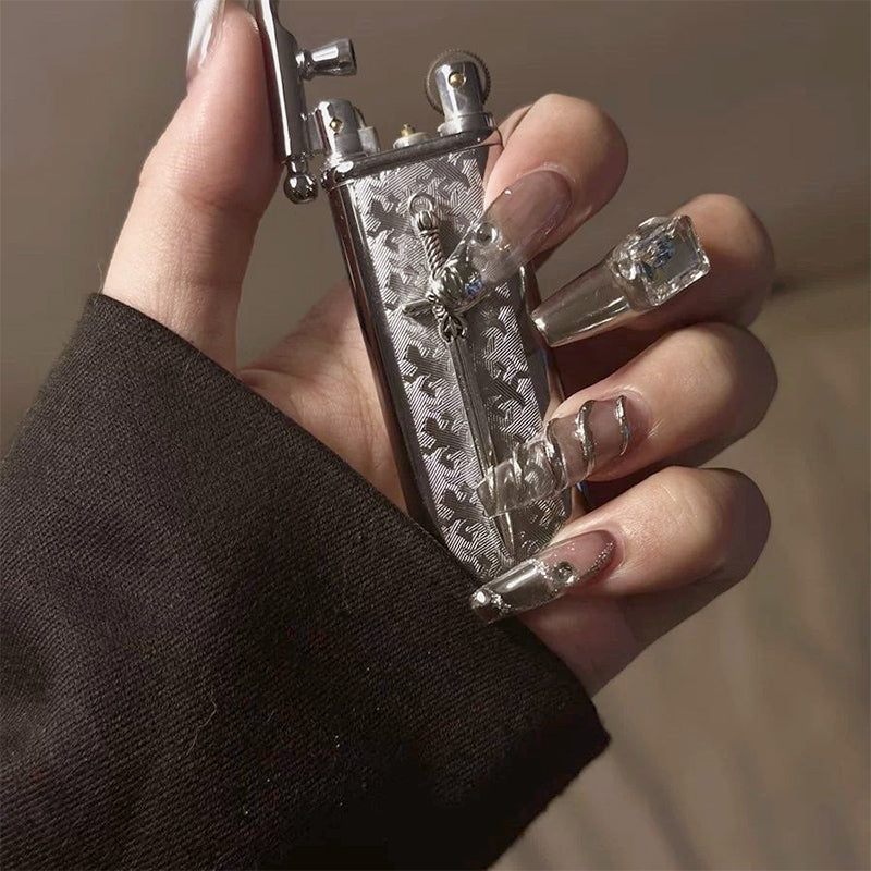 💖Heißer Verkauf 50% Rabatt auf💖stilvolles Vintage-Feuerzeug mit Kreuz-Design
