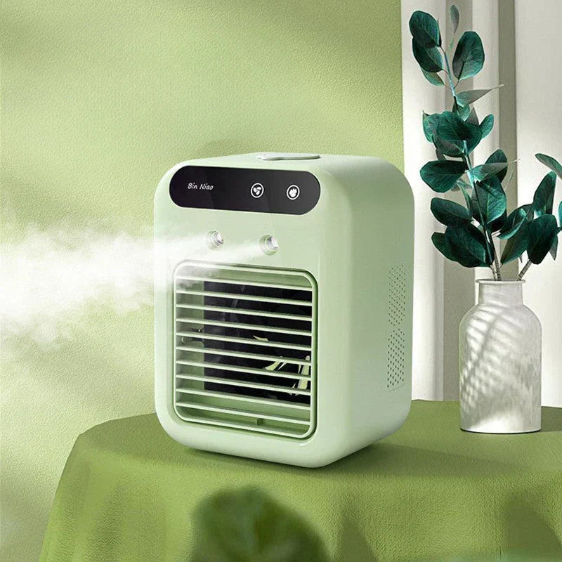 🔥🔥Heißer Verkauf - 50% Rabatt❄️🌬️ Mini Air Cooler 3-in-1 – Kühlt, befeuchtet & duftet! Perfekt für Schreibtisch & Schlafbereich