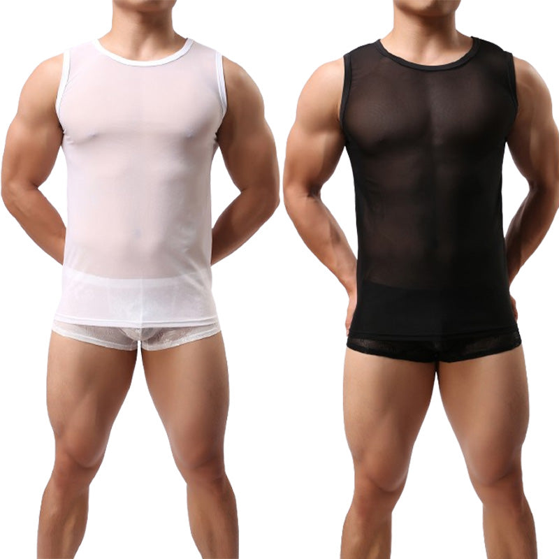 Men's Mesh Sheer Tank Top