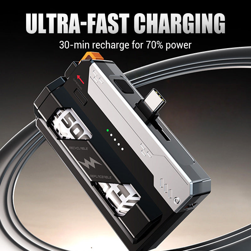 Tragbare Powerbank mit austauschbarer Batteri