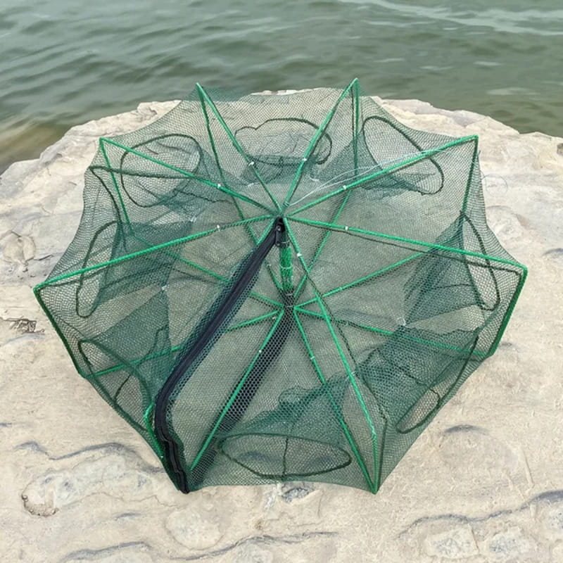 🚨 50% RABATT! 🚨 Automatisches Klapp-Netz für Angler - Verstärktes Fangnetz aus Nylon, Keschernetz mit Teleskopstiel 🎣✨