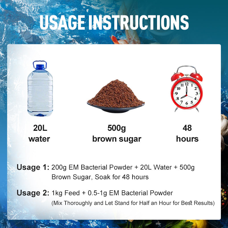 Hochkonzentriertes EM-Bakterienpulver für die Aquakultur