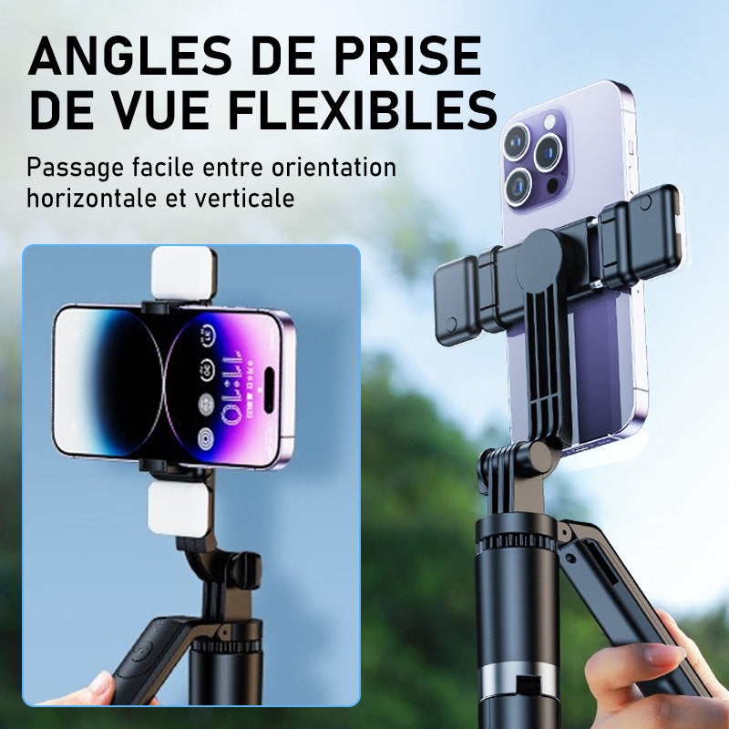 Tripod and portable selfie stick for phone