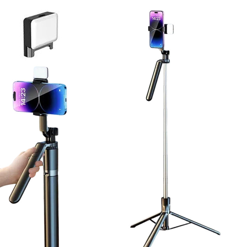 Tripod and portable selfie stick for phone