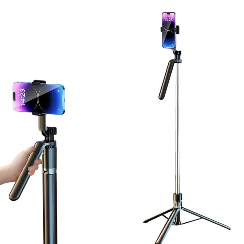 Tripod and portable selfie stick for phone