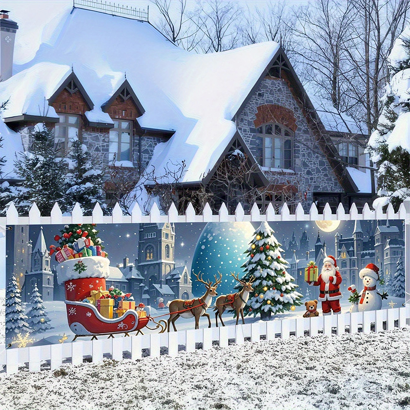 đ„Black-Friday-Mega-Angebot â 50 % Rabatt!đ„Weihnachtsbanner fĂŒr drauĂen zum AufhĂ€ngen