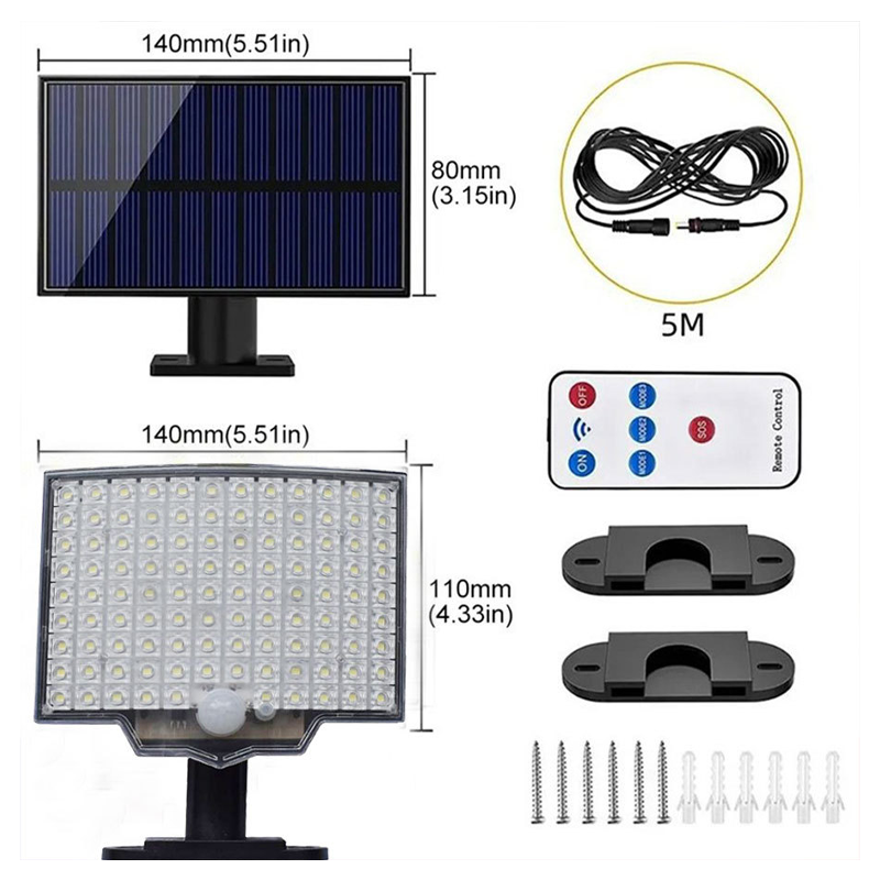 💐 50% RABATT! 🔦 Solar Bewegungsmelder Außenleuchte – 106 LEDs, automatische Nachtaktivierung & wasserdicht – Sicher & hell für Hof & Garten 🌙