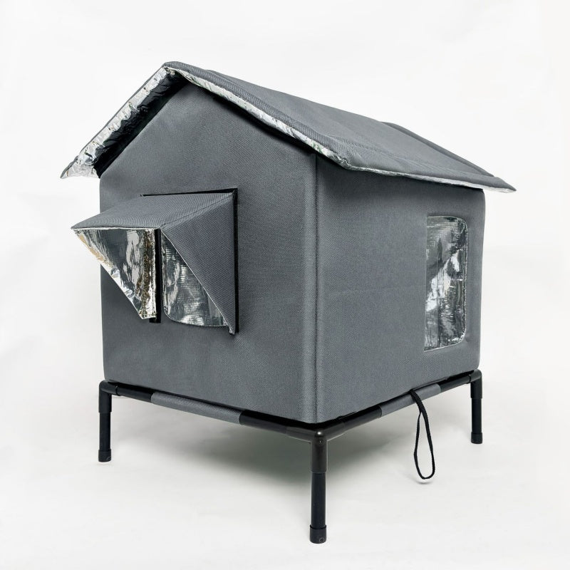 đ±đ„ Wasserdichtes Klappbares Katzenhaus â Erhöht, winddicht & wetterfest âšđ 50% RABATT! Ideal fĂŒr Garten, Balkon & Streuner â wetterfest, isolierend & platzsparend.
