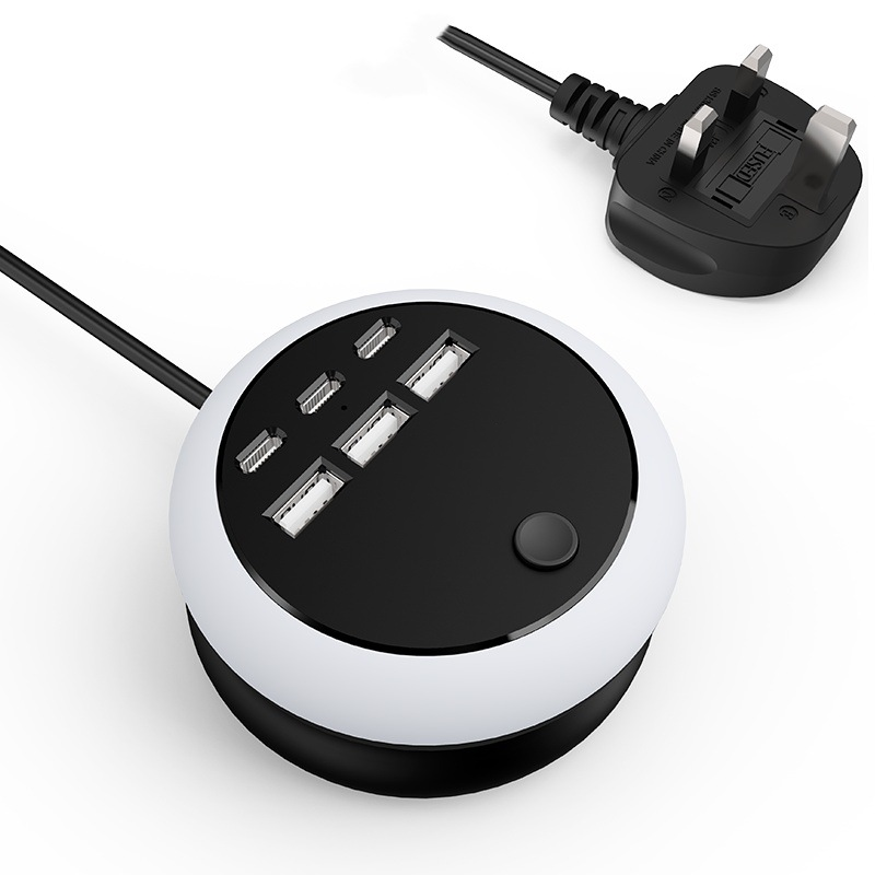 🔋⚡ 6‑Port USB-Ladestation – 60 W, kompatibel mit allen Geräten, platzsparend – alle Geräte gleichzeitig laden – jetzt -50 %! 📱