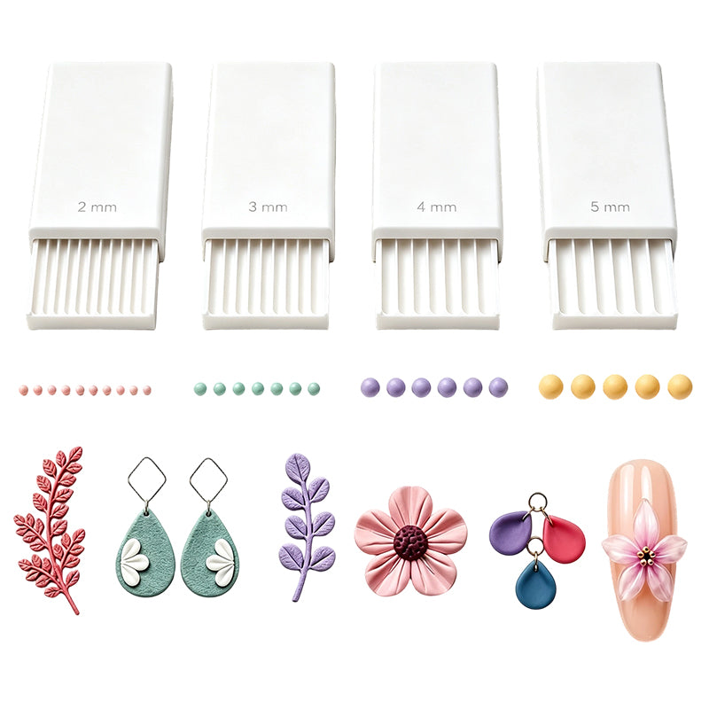 🎨🔵 3D-Tonkugel-Formset – 4 Größen, doppelseitig – für perfekte Nagelkunst & Mini-Charms! ✨