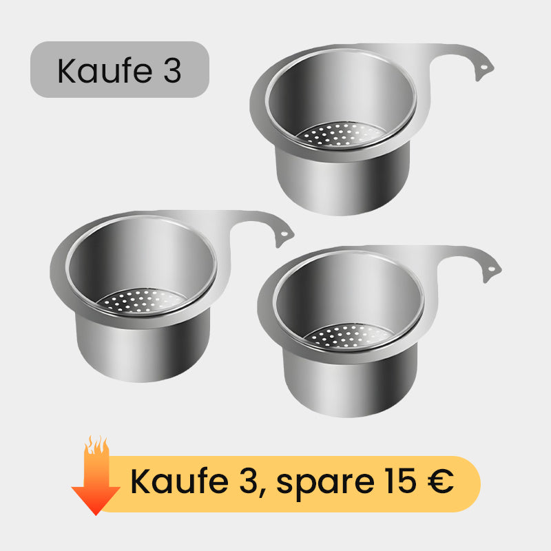 🧺🛠️ Vielseitiger Hänge-Siebkorb – rostfrei, platzsparend, stabil – für Spüle & Arbeitsplatte! 🌟